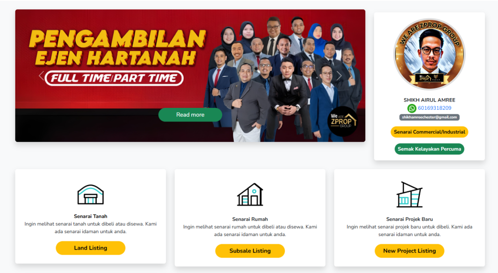 Perunding hartanah berdaftar bersama ServisPerundingHartanah.com. Sedia membantu anda dalam urusan jual beli & sewa rumah secara profesional dan telus.